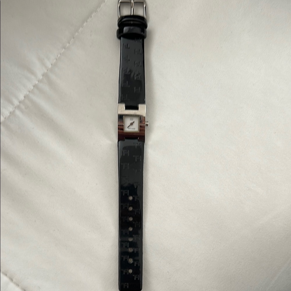 Tommy Hilfiger Black and Silver Women's Watch